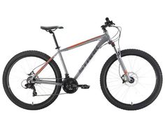 Велосипед STARK Hunter 27.2+ HD-18"-22г.(серый-оранжевый)