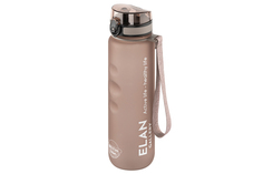 Бутылка для воды Elan Gallery Style Matte 1000 мл 7,8х7,8х28,5 см углубления, капучино