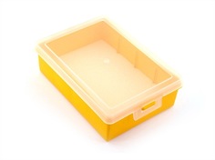 Коробка для приманок PlBOX 1801 (без ячеек, изолон 8 мм) 125 х 175 х 50 мм, цв. Жёлтый G2