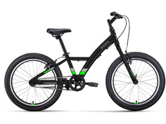Велосипед Forward Dakota 1.0 2022 10.5" черный/зеленый