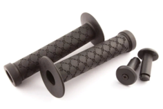 Грипсы велосипедные ручки на руль С100 на руль резиновые BMX 145мм торцевая защита+защита Clarks