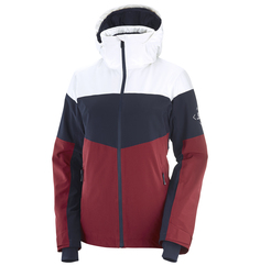 Куртка Salomon Slalom, white/night sky/pomegranate, M INT