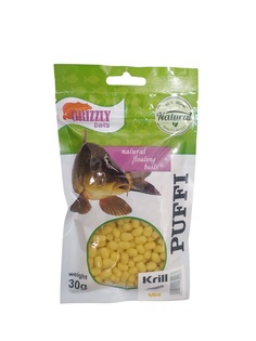 Воздушное тесто Grizzly Baits Puffi 30 грамм насадкана крючок с запахом Криль