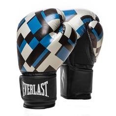 Перчатки тренировочные Everlast Spark 12oz синий,клетка