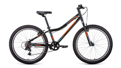 Велосипед FORWARD Titan 24 1.0 -22г. (12" / черный-ярко-оранжевый )