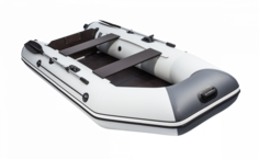 Надувная лодка Аква 2900 СКК, серый-графит, слань-книжка+киль в комплекте