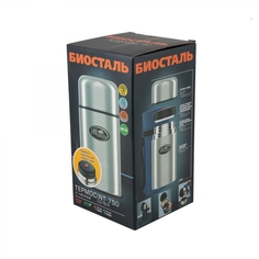 NT-750 Термос для еды Биосталь, 0,75 л, в чехле.Следопыт No Brand