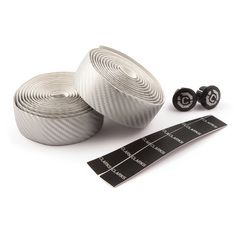 Лента обмотка на руль велосипеда CHBT-CARB корковая+крепеж+заглушки на руль серебристый "к Clarks