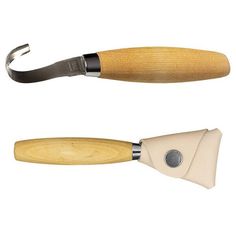 Нож перочинный MORAKNIV Hook Knife 162, лезвие Sandvik 12C27, деревянный ручка