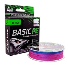 Шнур Select Basic PE 4x 100m (мультиколор) 0.08mm 8LB/4kg