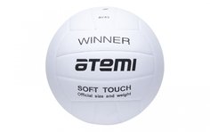 Мяч волейбольный ATEMI Winner, синтет кожа PU Softбелый