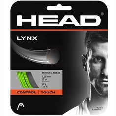 Струна для тенниса HEAD 12m Lynx Prepacked, Light Green, 1.25