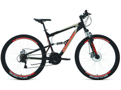 Велосипед Двухподвес Forward Raptor 27.5 2.0 D, год 2022, цвет Черный-Красный, ростовка 18