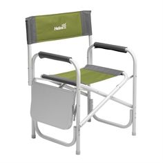 HELIOS Кресло директорское HELIOS MAXI с откидным столиком (серый/зеленый)