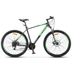 Велосипед STELS Navigator 920 MD V010 2021 16.5" антрацитовый/зеленый