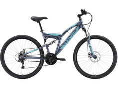 Велосипед Двухподвес Stark Jumper 27.1 FS D, год 2023, Серебристый-Зеленый, ростовка 16