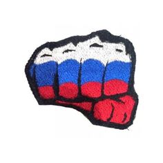 Патч на липучке Кулак РФ, 6.5х5 см No Brand