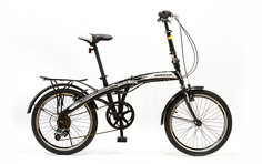 Велосипед 20 HOGGER FLEX V, сталь, складной, 7-скор., черный
