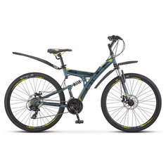 Велосипед STELS Focus 27,5 MD 21 sp V010 2019 19" серый/желтый