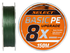 Шнур Select Basic PE 8x 150m (тёмно-зелёный) #1.5/0.18mm 22LB/10kg (1870.31.36)