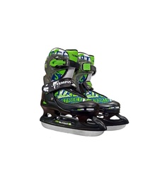 Коньки хоккейные Tempus арт.PW-211 F раздвиж. р.26-41 р.30-33 цв.Green No Brand
