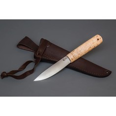 Туристический охотничий нож Якутский малый Ворсма, сталь 95х18, береза, ручная работа