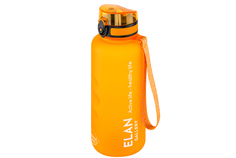 Бутылка для воды Elan Gallery Style Matte 1,5 л 10х10х28,5 см углубления, оранжевая
