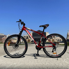 Велосипед горный MAXIT D250 27,5", 21 скорость, красный/белый