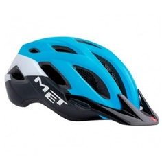 Велошлем Met Crossover Cyan/Black Matt Visor M (52-59 см) (3HM109M0CI2) (10013190/070518/0