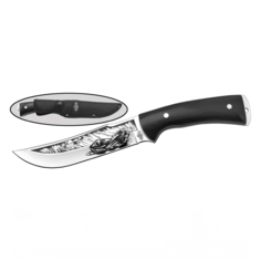 Туристический нож B5430, сталь 65х13, рукоять дерево ВИТЯЗЬ