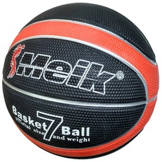 Мяч баскетбольный черный Meik 7 черный, красный MSN Toys