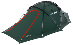 Палатка Husky Fighter, экстремальная, 4 места, темно-зеленый