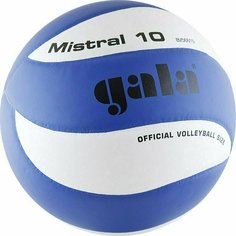 Мяч волейбольный GALA Mistral 10 арт. BV5661S, р. 5, синт. кожа ПУ, клееный, бут. камера,