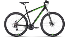 Велосипед Forward APACHE 29 2.0 D CLASSIC рост. 17" 2022 черный/зеленый
