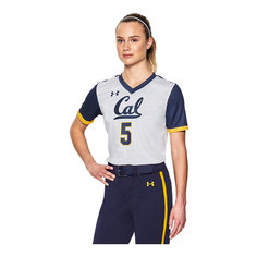 Футболка спортивная женская UNDER ARMOUR, белая с надписью California 5, размер S/M