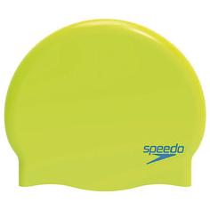 Шапочка для плавания Speedo Junior Plain Moulded Silicone Cap B791 green