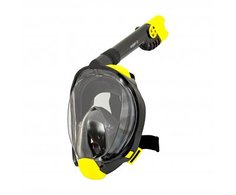 Маска для плавания Sargan Галактика L/XL черный/желтый