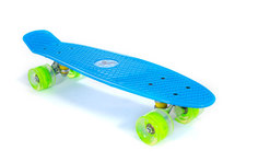 Скейтборд TRIX мини 22" 56 см , пластик, подвеска-алюм., колеса светящиеся PU 45х60 мм зел