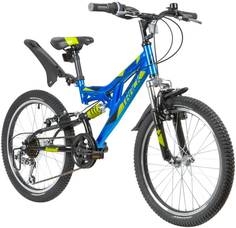 Велосипед Novatrack Shark 20 6 2020 One Size синий