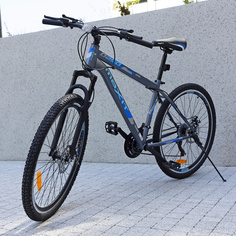 Велосипед горный MAXIT D250 27,5", 21 скорость, серый/синий