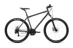 Велосипед Forward Sporting 27,5" 8ск. арт.2.2 MD р.17-19 (р.17, цв.т.серый/черный) No Brand