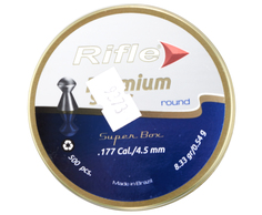 Пули пневматические Rifle Premium Series Round 4.5 мм 500 шт, 0.54 грамма
