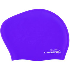 Шапочка плавательная для длинных волос Larsen SC804 фиолетовый