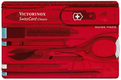 Швейцарская карта Victorinox SwissCard Classic (0.7107) красный коробка подарочная