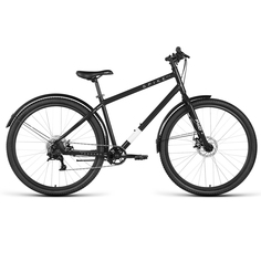 Велосипед горный Forward SPIKE 29" D AL рама 18" черно-серебристый