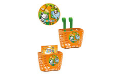 Корзина TRIX Safari детская 12"-16", крепление на руль, 190х125х140мм, пластиковая, оранже