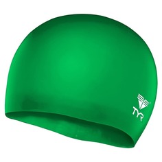 TYR WRINKLE FREE JUNIOR SILICONE CAP Шапочка для плавание детская Зеленый