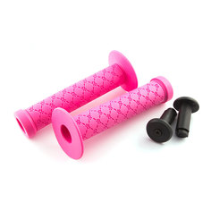 Грипсы велосипедные ручки на руль С100 на руль резиновые BMX 145мм торцевая защита+защита Clarks