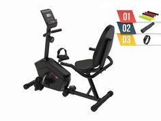 Горизонтальный велотренажер UNIXFIT BR-340 Compact + набор для фитнеса