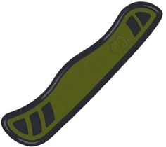 Передняя накладка для ножа Victorinox Swiss Soldiers Knife, 111 мм, нейлон, зелёно-чёрная
